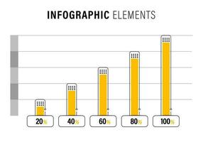 modern business infographic steps template background design vector