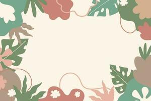 Free vector organic shapes hand drawn minimal background and abstract shapes wallpaper