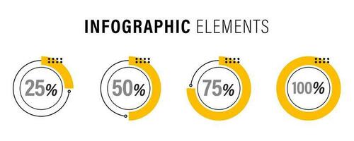 moderno negocio infografía pasos modelo antecedentes diseño vector