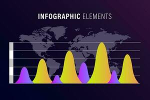 moderno negocio infografía pasos modelo antecedentes diseño vector