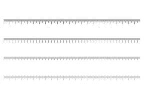 Realistic Metal Rulers Black Centimeter Scale Stock Vector (Royalty Free)  2282042263