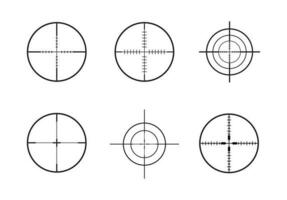 Gun crosshairs vector illustration on background