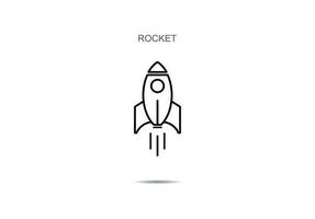 Rocket icons vector illustration on background