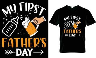 Happy father's day t shirt, Vintage Father's Day shirts, Retro Vintage Father's Day t Shirt Design, Funny Dad Lover vintage T shirt. vector