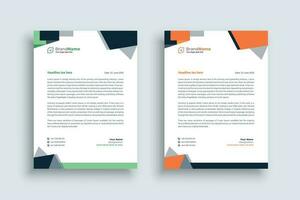 creative modern letter head design template. Simple minimal corporate business letter pad vector design. clean modern colorful letterhead.