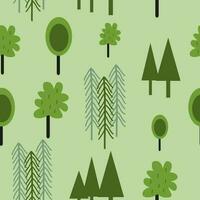 Cute nature tree cartoon pattern. pattern for kids vector