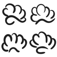 chef hat shaped hand drawn doodle icon vector