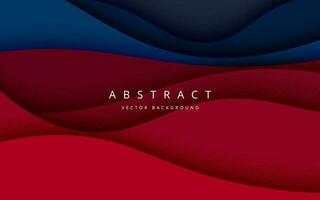 multi colored abstract blue red papercut overlap layers background. eps10 vector