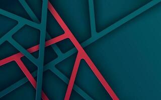 Abstract green red dimension line triangle background. eps10 vector