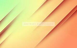 abstract orange green gradient soft color with halftone dots decoration background. eps10 vector