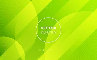 abstract green gradient liquid color with geometric shape background. eps10 vector