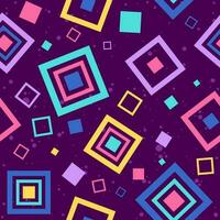Colorful seamless pattern with square. Abstract repeat background with geometrical shapes. vector