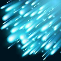 Blue meteor falling from the top background vector