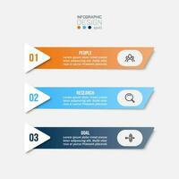 Infographic template business concept with workflow. vector