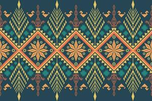 Ethnic Figure aztec embroidery style. Geometric ikat oriental traditional art pattern.Design for ethnic background,wallpaper,fashion,clothing,wrapping,fabric,element,sarong,graphic,vector illustration vector