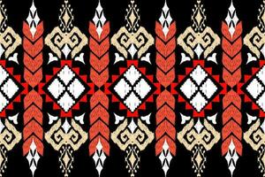 Ethnic Figure aztec embroidery style. Geometric ikat oriental traditional art pattern.Design for ethnic background,wallpaper,fashion,clothing,wrapping,fabric,element,sarong,graphic,vector illustration vector