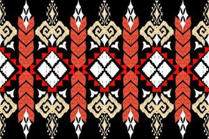 Ethnic Figure aztec embroidery style. Geometric ikat oriental traditional art pattern.Design for ethnic background,wallpaper,fashion,clothing,wrapping,fabric,element,sarong,graphic,vector illustration vector