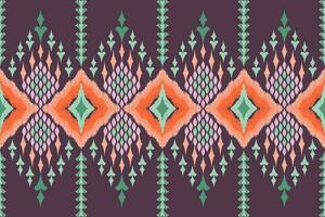 Ethnic Figure aztec embroidery style. Geometric ikat oriental traditional art pattern.Design for ethnic background,wallpaper,fashion,clothing,wrapping,fabric,element,sarong,graphic,vector illustration vector