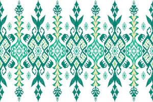 Ethnic Figure aztec embroidery style. Geometric ikat oriental traditional art pattern.Design for ethnic background,wallpaper,fashion,clothing,wrapping,fabric,element,sarong,graphic,vector illustration vector