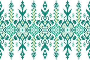 Ethnic Figure aztec embroidery style. Geometric ikat oriental traditional art pattern.Design for ethnic background,wallpaper,fashion,clothing,wrapping,fabric,element,sarong,graphic,vector illustration vector