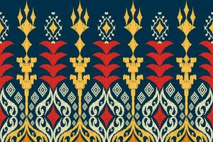 Ethnic Figure aztec embroidery style. Geometric ikat oriental traditional art pattern.Design for ethnic background,wallpaper,fashion,clothing,wrapping,fabric,element,sarong,graphic,vector illustration vector