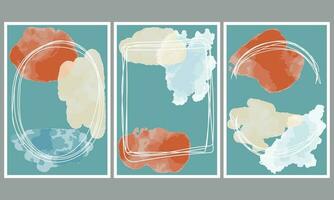 Set of abstract frames vector