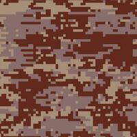 red digital camouflage pattern background vector