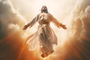 Ascension day of jesus christ or resurrection day of son of god. Good friday. Ascension day concept by photo