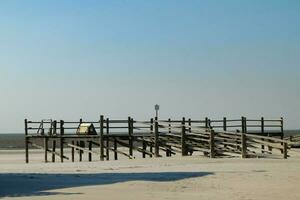 SPO Sankt Peter Ording a health resort on the German North Sea coast photo