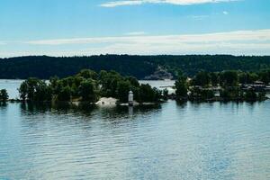 With the cruise ship through the archipelago of Stockholm Sweden photo