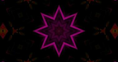 Kaleidoscope Animation, Abstract Gradient Motion Graphic.Geometric Background Movie.Colorful Gradient Animation video