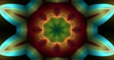 caleidoscopio animazione, astratto pendenza movimento grafico.geometrico sfondo film.colorato pendenza animazione video