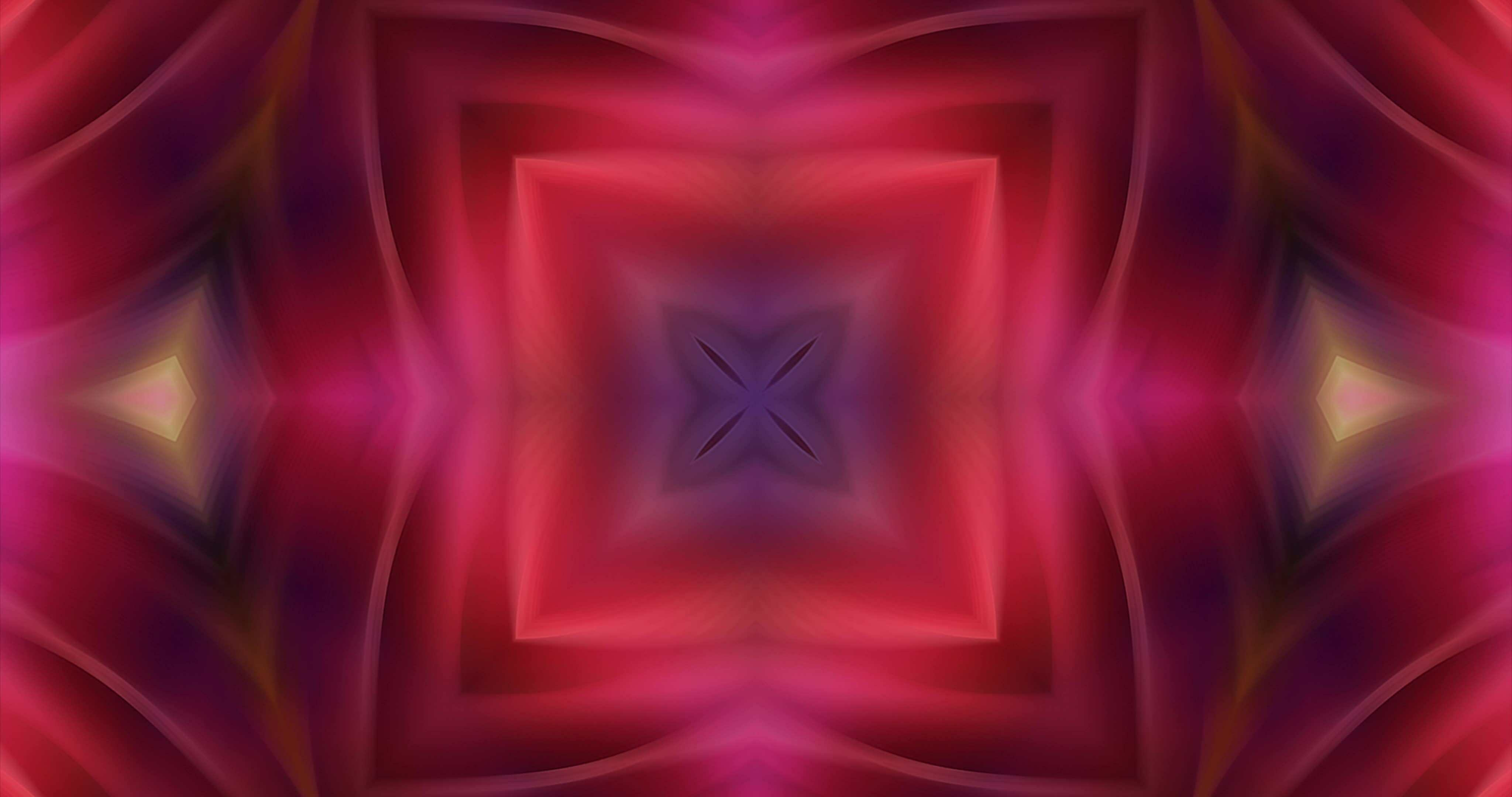 Kaleidoscope Animation, Abstract Gradient Motion Graphic.Geometric ...