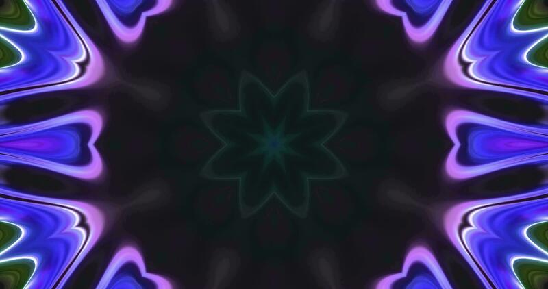 Kaleidoscope Animation, Abstract Gradient Motion Graphic.Geometric ...