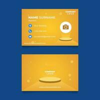 Name Card Design for Business or Company vector