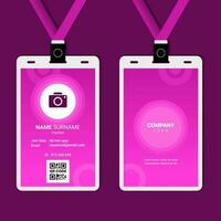 ID Card Design for Business or Company vector