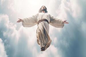 Ascension day of jesus christ or resurrection day of son of god. Good friday. Ascension day concept by photo