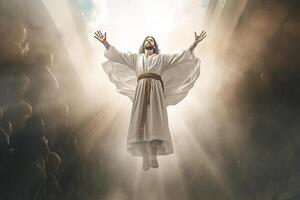 Ascension day of jesus christ or resurrection day of son of god. Good friday. Ascension day concept in church by photo