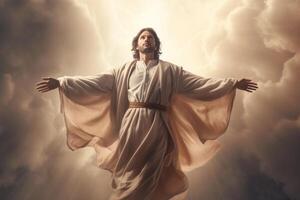 Ascension day of jesus christ or resurrection day of son of god. Good friday. Ascension day concept by photo