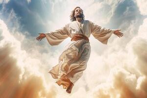 Ascension day of jesus christ or resurrection day of son of god. Good friday. Ascension day concept by photo