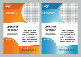 Brochure design, cover modern layout, annual report, poster, flyer vector