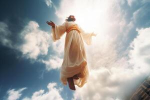 Ascension day of jesus christ or resurrection day of son of god. Good friday. Ascension day concept by photo