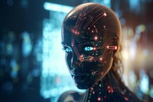 Revolutionizing Robotics with AI Conceptual Illustration photo