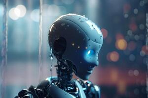 Revolutionizing Robotics with AI Conceptual Illustration photo