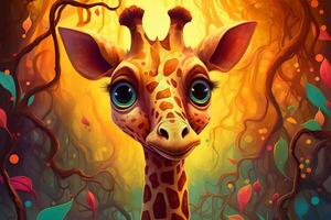 Gigi the Magical Giraffe in a Mystical World photo