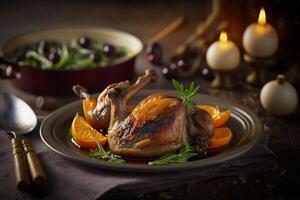 Succulent Confit de Canard with Savory Herbs and Spices photo