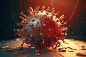 Exploring the Intricacies of Cellular Life A Mesmerizing 3D Illustration Showcasing the Microscopic World of Cancer Cells photo
