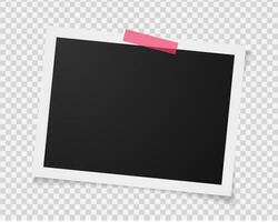 Photo Frames isolated on white, realistic square black frames mockup, vector set . Empty framing for your design. Vector template for picture, painting, poster, lettering or photo gallery