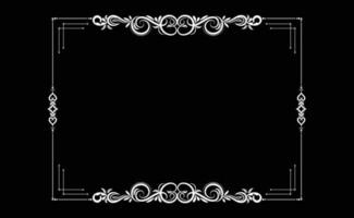 beautiful ornament frame vector