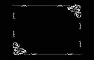 floral frame vector